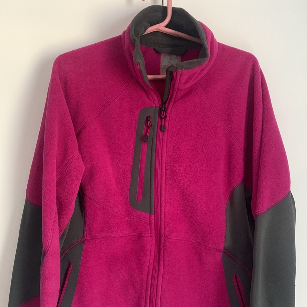 Eddie Bauer Pink/Purple Fleece Jacket S